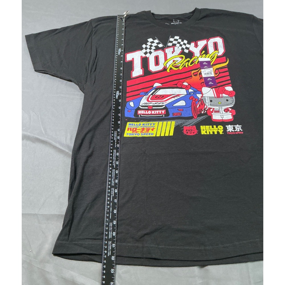 Hello Kitty Tokyo Racing Graphic T-Shirt Black 2XL Sanrio Tokyo Speed New - Picture 3 of 10